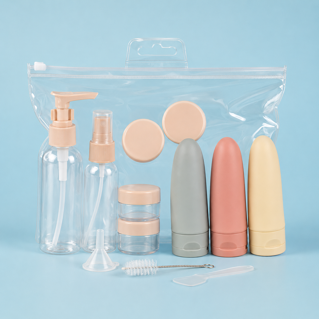 11-Piece Travel Bottles Set with Storage Bag | TSA-Approved