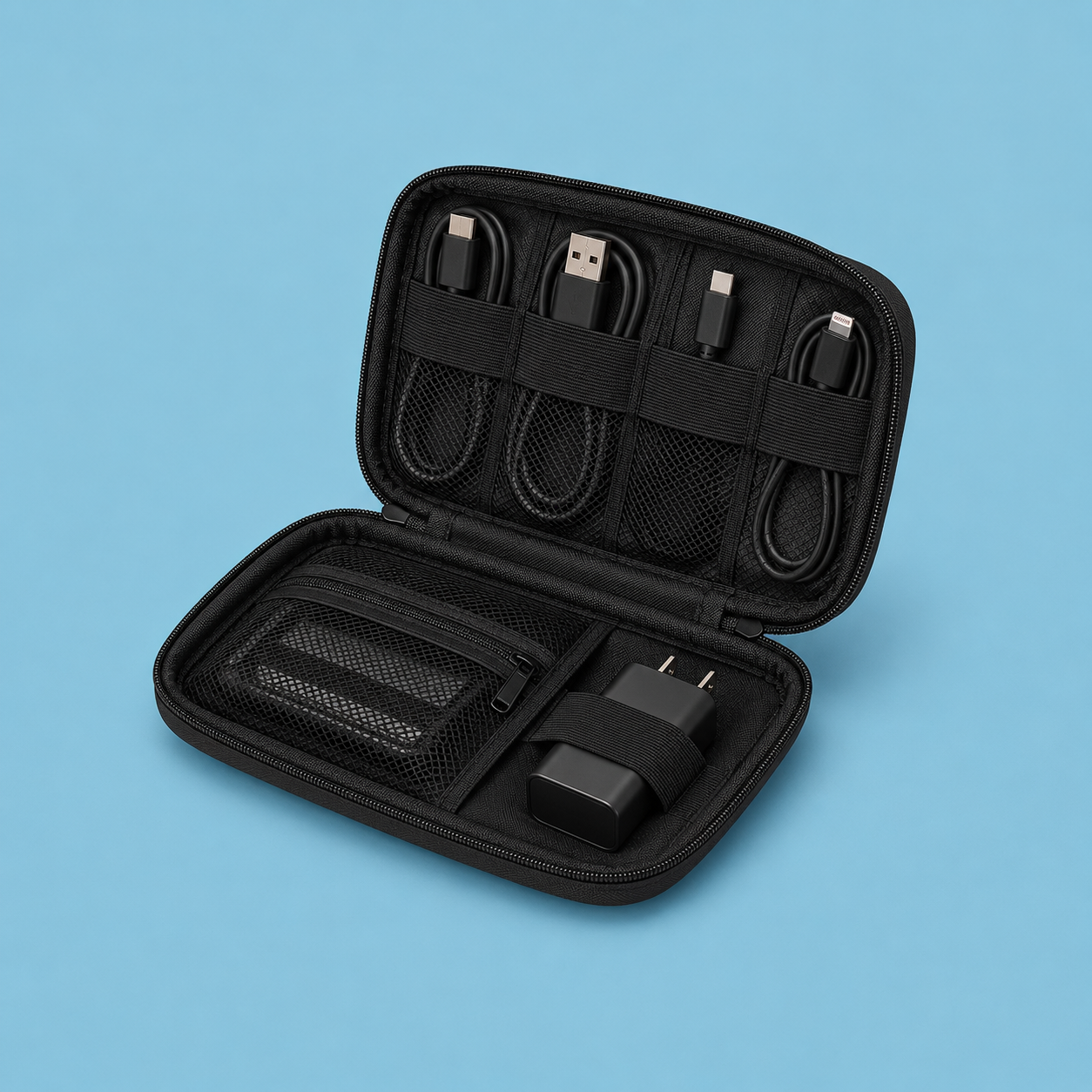 Travel Cable Organizer Bag – Waterproof Tech Pouch for Cables & Accessories