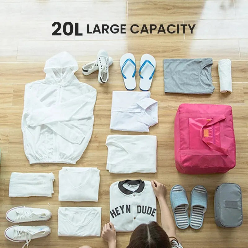 Foldable Travel Duffel Bag – Lightweight 20L Weekender & Carry-On Tote