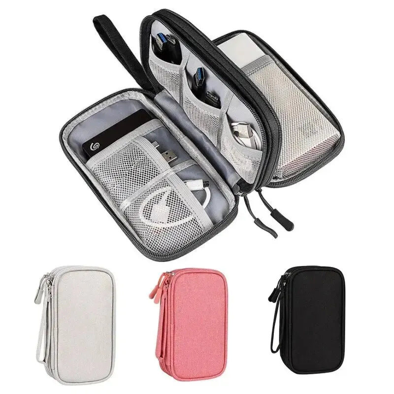 Travel Cable Organizer Bag – Waterproof Tech Pouch for Cables & Accessories