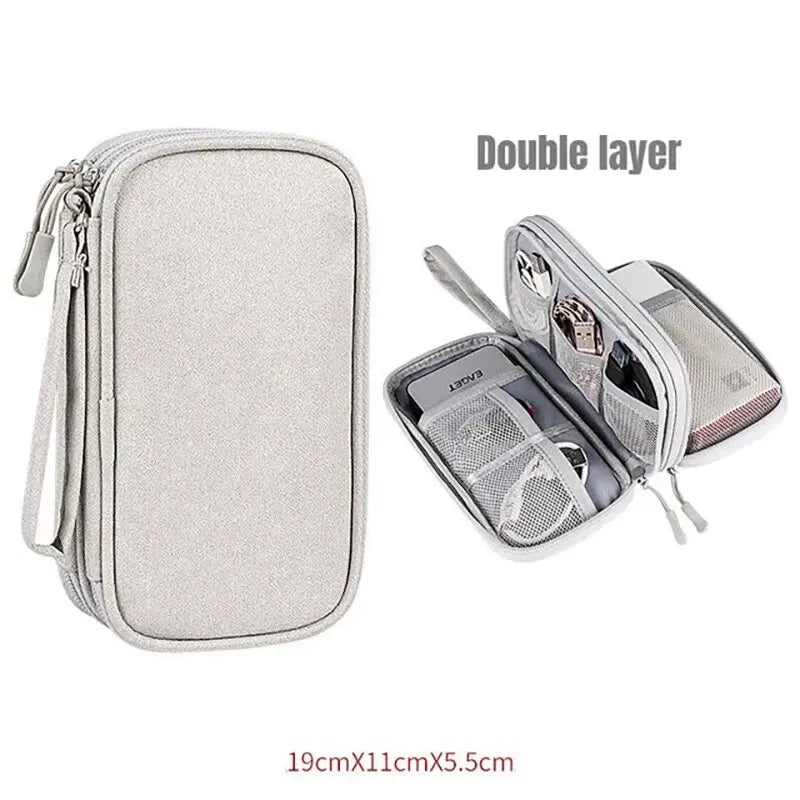 Travel Cable Organizer Bag – Waterproof Tech Pouch for Cables & Accessories