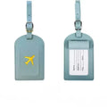 PU Leather Luggage Tag with Passport Cover – 4 Colors
