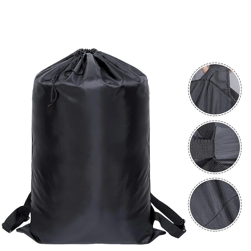 Foldable Laundry Backpack – Large Capacity Dirty Clothes Bag for Travel & Gym