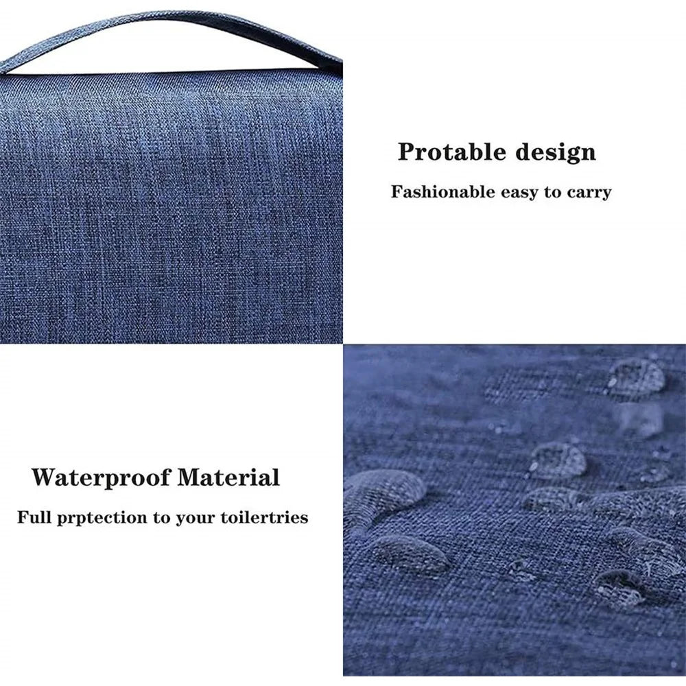 Hanging Toiletry Bag – Waterproof Travel Washbag with Hook