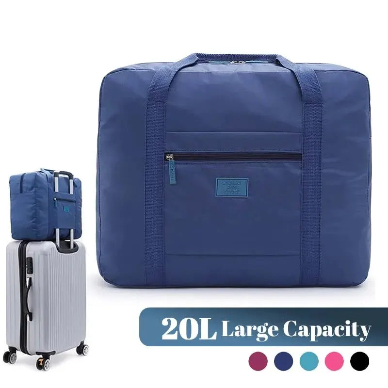 Foldable Travel Duffel Bag – Lightweight 20L Weekender & Carry-On Tote