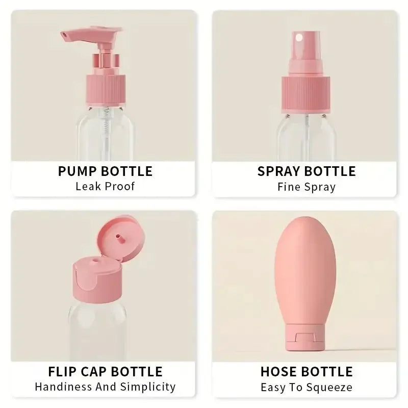 11-Piece Travel Bottles Set with Storage Bag | TSA-Approved