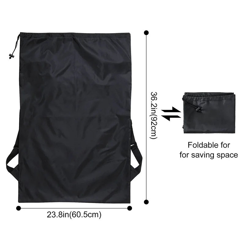 Foldable Laundry Backpack – Large Capacity Dirty Clothes Bag for Travel & Gym