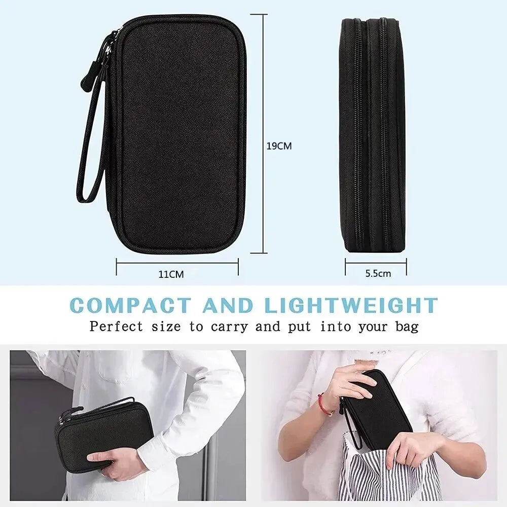 Travel Cable Organizer Bag – Waterproof Tech Pouch for Cables & Accessories