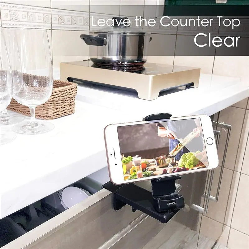 Foldable Airplane Phone Holder – Portable Travel Mount for Flights & Desk
