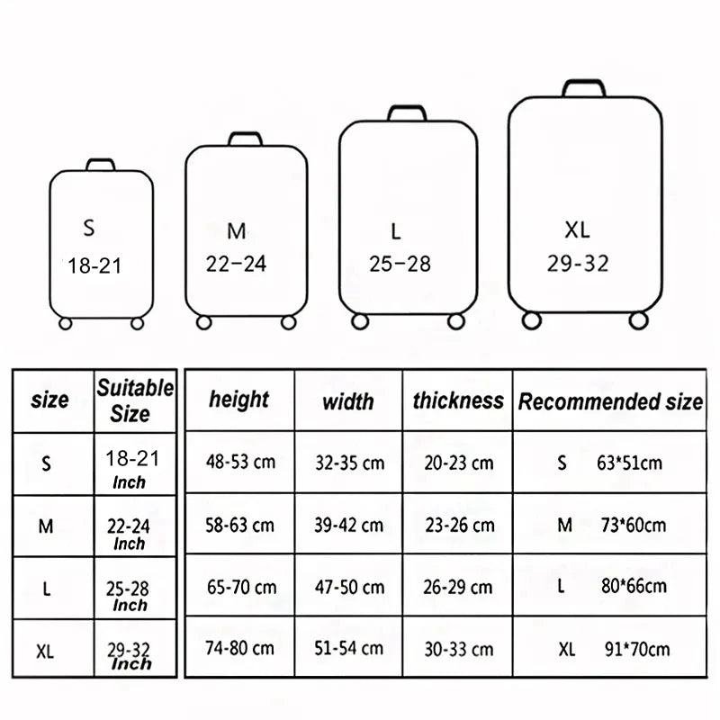Stretch Suitcase Cover – Fits 18-32" Luggage | 10 Colors