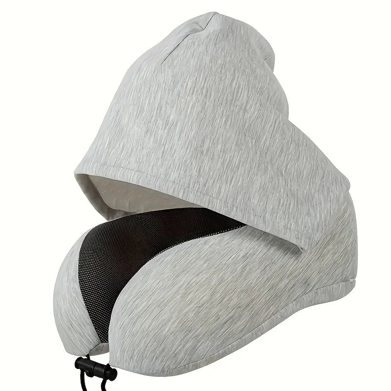 Memory Foam Travel Pillow – Neck Support for Airplane, Car & Office